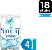 Gillette Simply Venus2 Lames de Rasoir Jetables Femme - 4 Pièces - Pack Économique 18 pièces