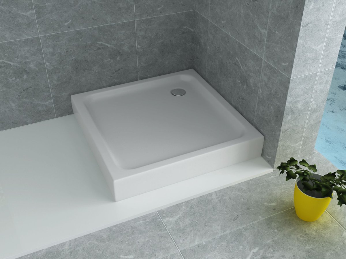 Ravak Supernova - Douchecabine 80x80 cm, met douchebak en accessoires, wit/helder glas 82644112Z1