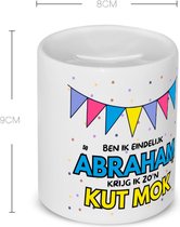 Akyol - eindelijk abraham Spaarpot - Hoera 50 jaar - 50 geworden - kut mok - verjaardagscadeau - kado - 350 ML inhoud