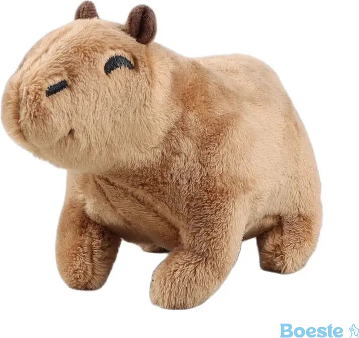 Boeste Zachte Capybara Knuffel - 20 cm - Bruin Pluche