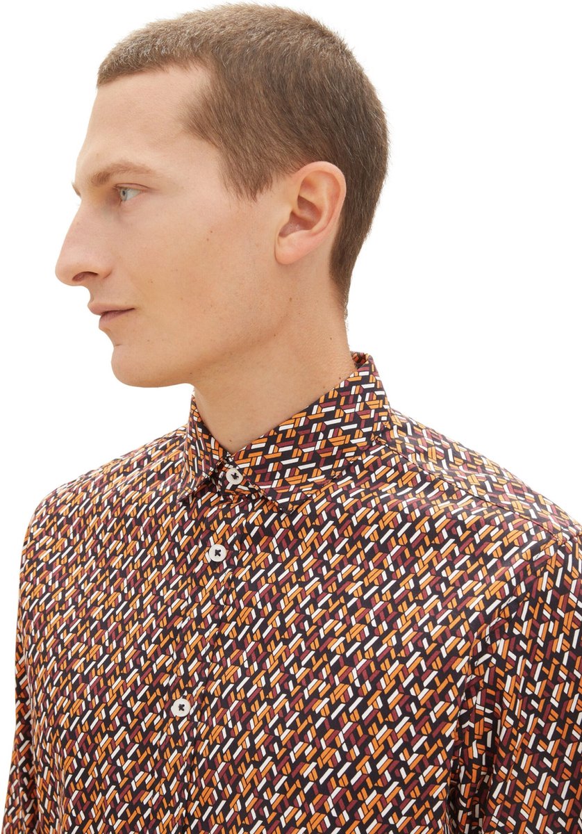 Tom Tailor - Hemd - Maat XL - Mannen - 32330 navy colo - katoen