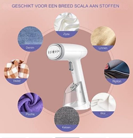 Reis-stoomgenerators, Muaket draagbare kledingstomer voor kleding, 25S snel opwarmen, automatisch uitschakelen, draagbare stoffenstomer Rimpelverwijderaar voor thuis en op reis