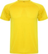 Lot de 4 Chemises de sport unisexes jaunes manches courtes marque MonteCarlo Roly taille XXL