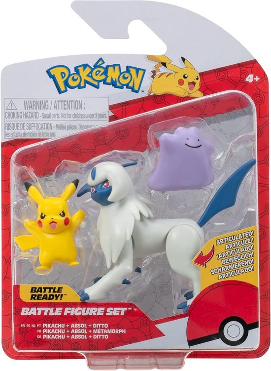 Pokémon - Select figurines de combat Pikachu, Idem, Absol 7,5 cm