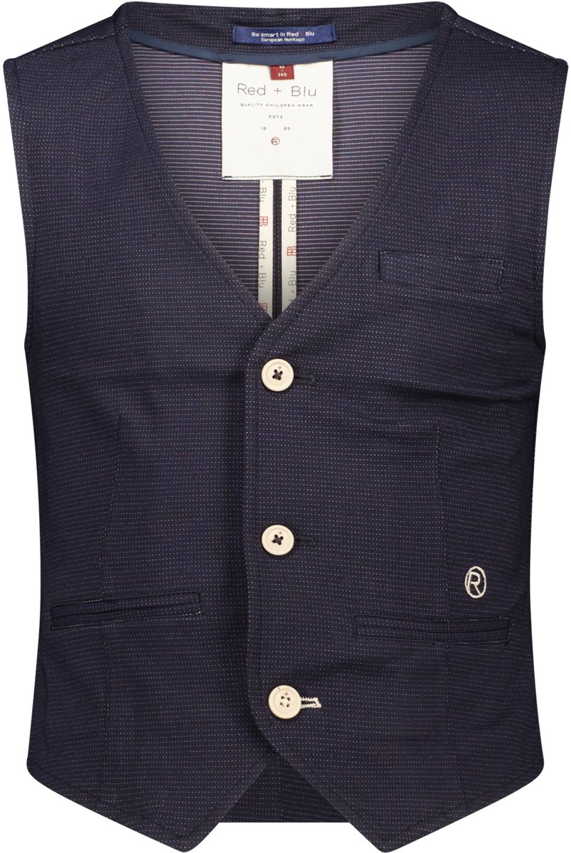 Red & Blu - Gilet - Maat 140 - Jongens - 904 All over do -
