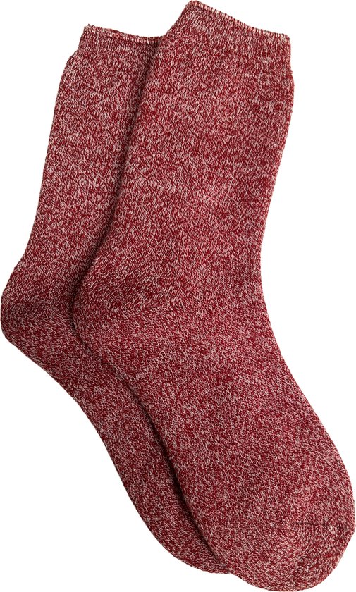 Warmhoudende Fleece Unisex Sokken / Thermo Sokken / Huissokken | Warmte Sok / Socks - Rood