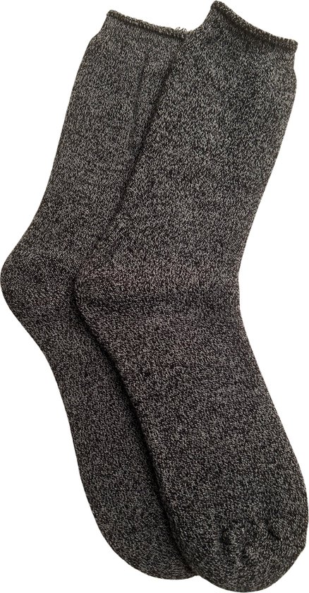 Warmhoudende Fleece Unisex Sokken / Thermo Sokken / Huissokken | Warmte Sok / Socks - Donkergrijs