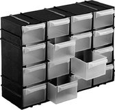 Boîte de rangement avec 16 compartiments, 22 x 15 x 8 cm