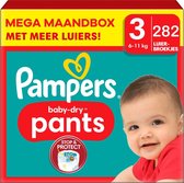 Pampers - Bébé Dry Pants - Taille 3 - Mega Boîte Mensuelle - 282 pièces - 6/11KG