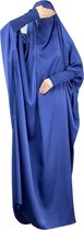 Livano Gebedskleding Dames - Abaya - Islamitische Kleding - Khimar - Jilbab - Vrouw - Alhamdulillah - Marineblauw
