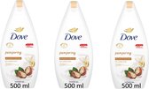 Dove Purely Pampering Sheabutter & Vanille XL Douchecrème - 3 x 500 ml
