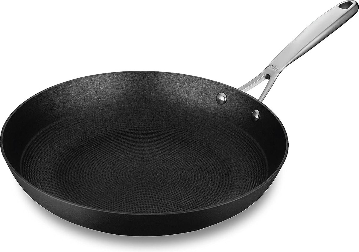 Stahl - Koekenpan van Lichtgewicht Gietijzer - Anti Aanbaklaag - Roestbestendig - 20 cm - Geschikt voor Inductie & Alle Warmtebronnen - Voor 1-2 Personen - Pan & Kookpan