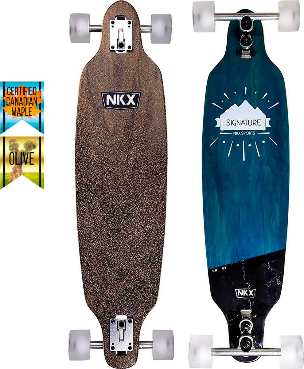 NKX Signature longboard Nature 36 Blauw