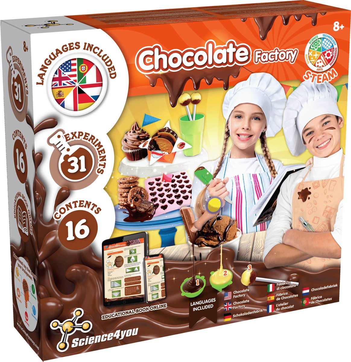 Science4you Chocolate Factory - Experimenteerset - Choco Laboratorium Experimenten - 8+ jaar