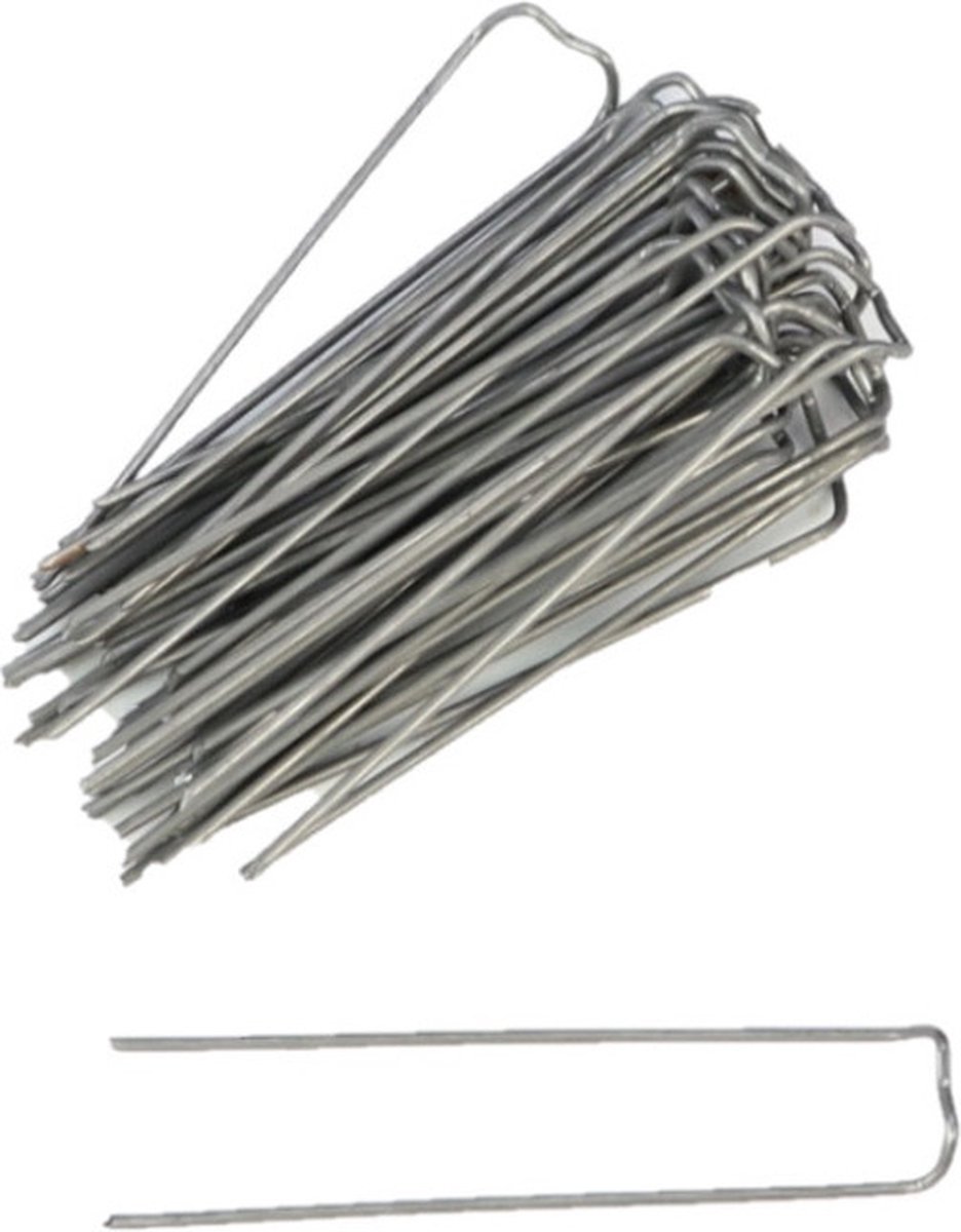 HBX Natural Living steekkrammen - 50x st - 10-40 mm - krammetjes/patentkrammen/klemmetjes