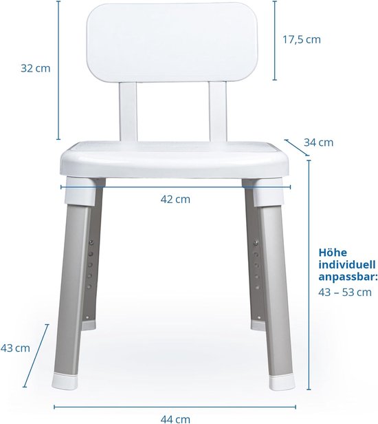 Douchestoel voor senioren, douchekruk / Douchestoel Douchekruk