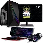 peta Gaming Set- Ryzen 7 5700G - 32GB DDR4 - 2.0TB SSD - Nvidia RTX4060Ti 8GB (GamePC + 27" FullHD monitor + toetsenbord + muis)