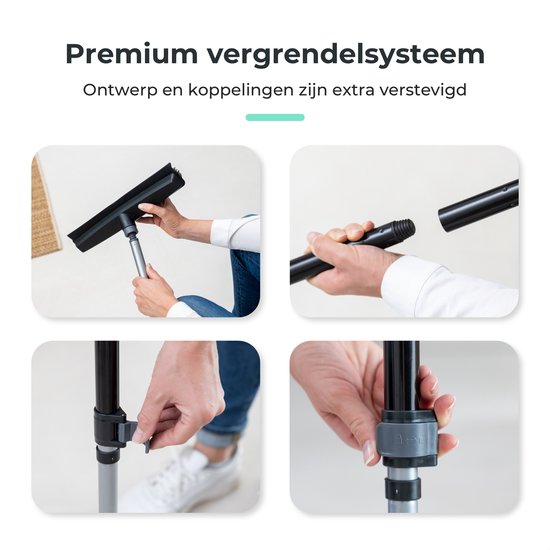 2 in 1 Rubberen bezem - Bezem binnen - buiten