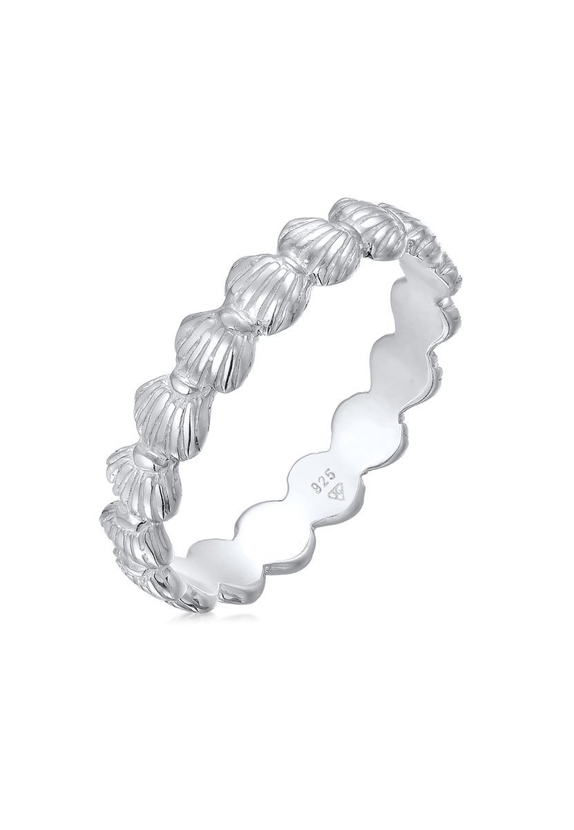 Elli - Ring - Dames Band Mosselen Maritiem Strand Look Zomer in 925 Sterling Zilver - Dames