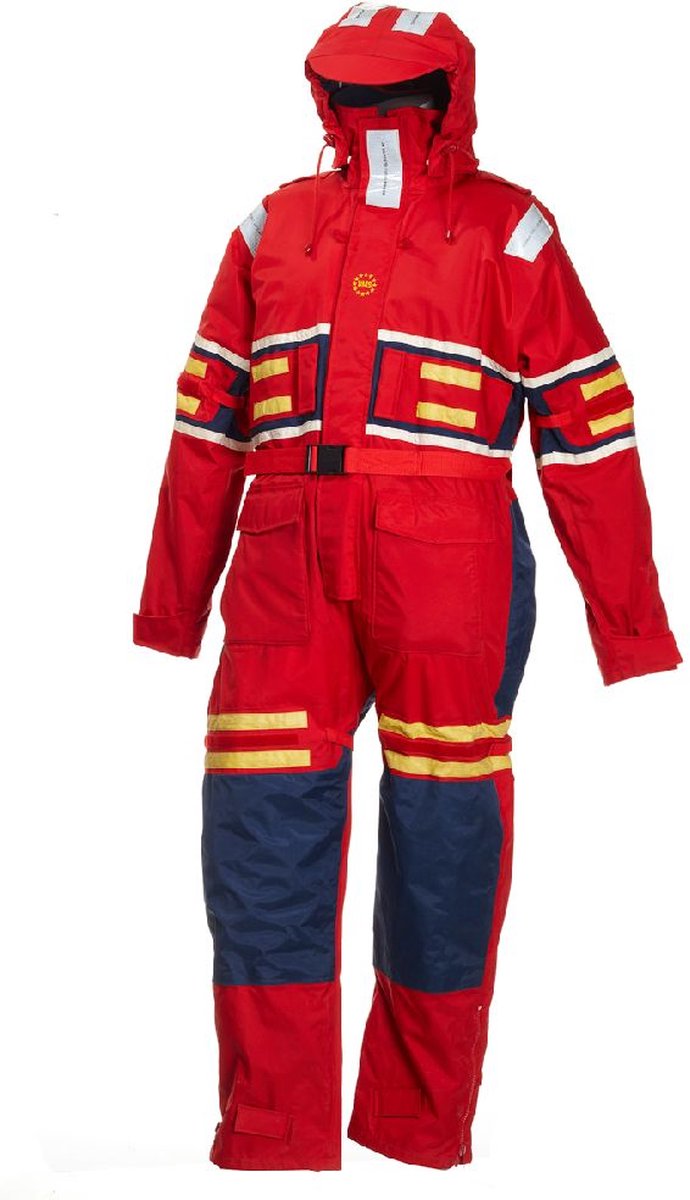 BMS America Floatation-overall rood/marineblauw