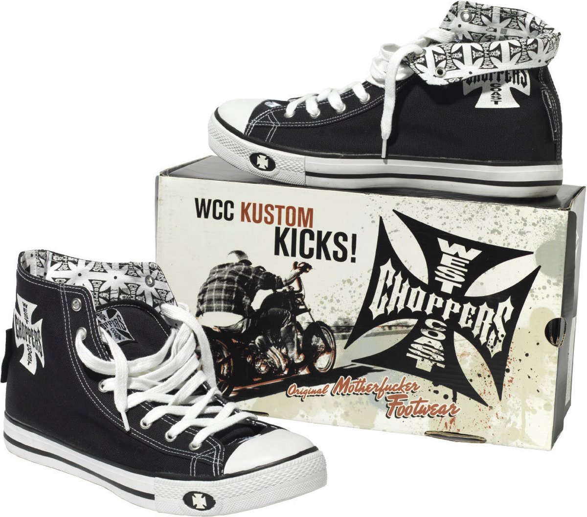 WCC West Coast Choppers Shoe Warrior Black-38