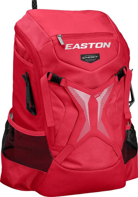 Sac De Baseball Easton Rouge - Compartiment Pour Battes, 2 Poches, Taille Unique