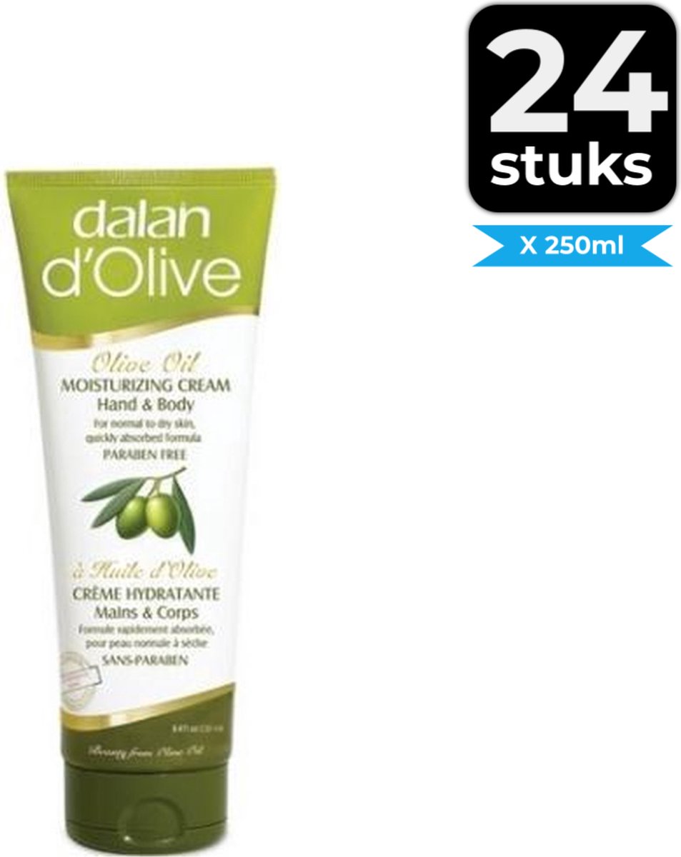 Dalan d’Olive - Hand & Bodycrème 250ml - Voordeelverpakking 24 stuks
