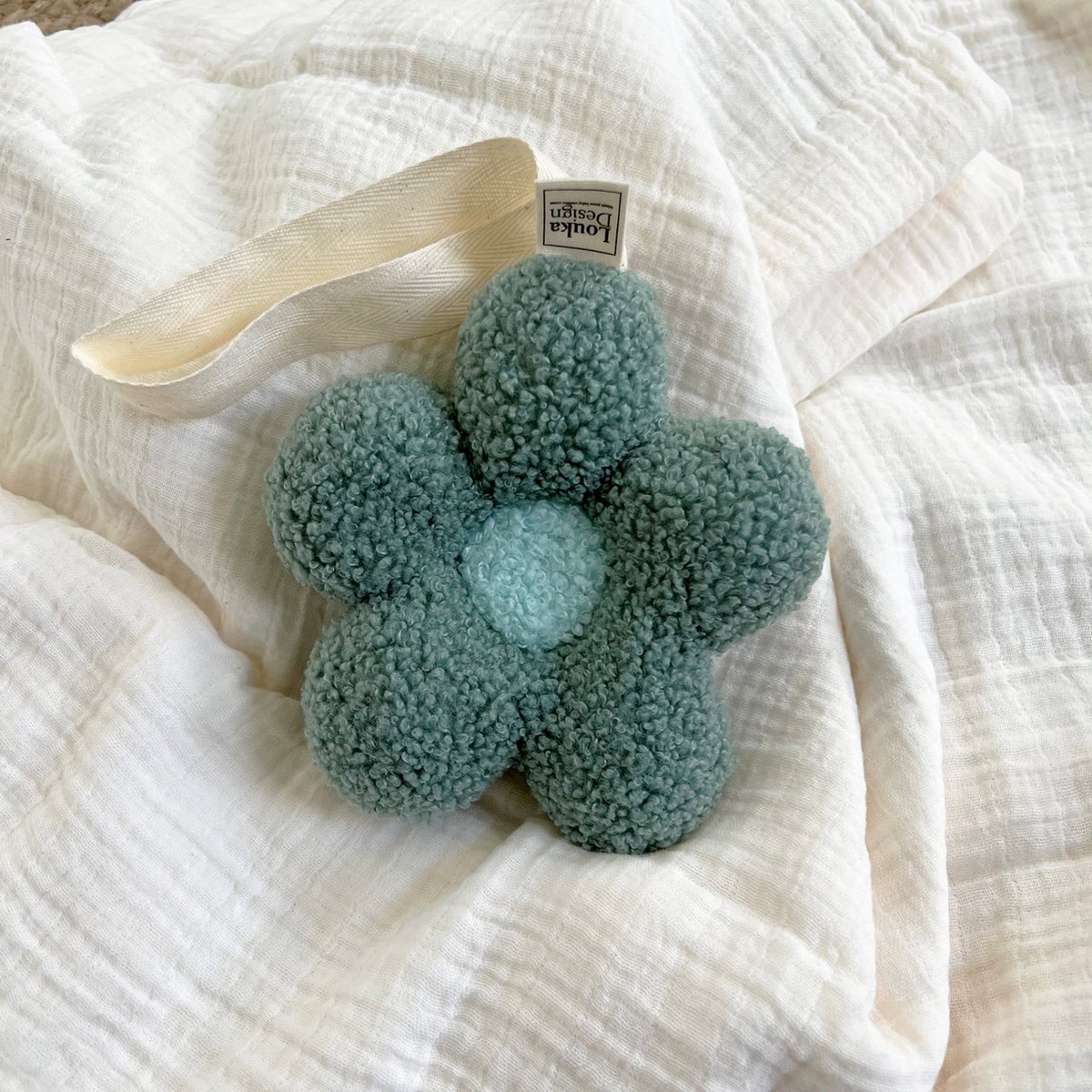 Goedkoopste Louka Speendoekje bloem groen - speenknuffel