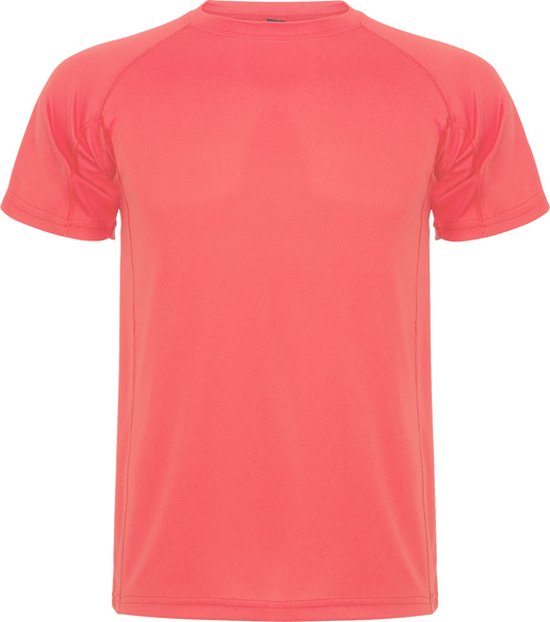 Fluor Coral 2 Pack chemise de sport unisexe manches courtes marque MonteCarlo Roly taille XXL