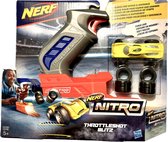 Nerf -Nitro Throttleshot Bliz met een auto