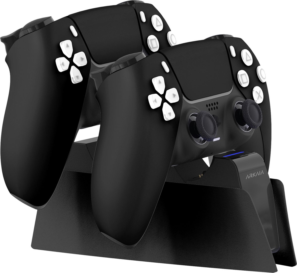 LVFAN Oplaadstation voor PS5-controller, snellaadstation met beveiligingschipbescherming en led-indicator, laadstation voor Playstation 5-controller