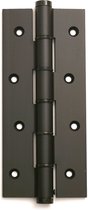 Justor deurveerscharnier enkelwerkend aluminium zwart, 180 mm lang, dd 30mm