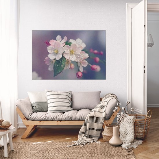 De Muurdecoratie - Bloemen Schilderijen Op Canvas - Muurdecoratie Woonkamer  - 70x50 cm... | bol