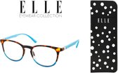 Leesbril Elle EL15936-Havanna Blauw-+1.50