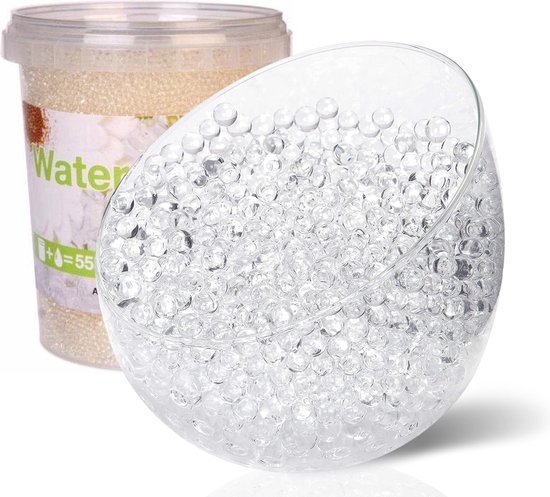 Comforder Waterparels Transparant - Waterballetjes Gelballetjes - Water Beads - 12mm - 100.000 Stuks - Voor 55 Liter