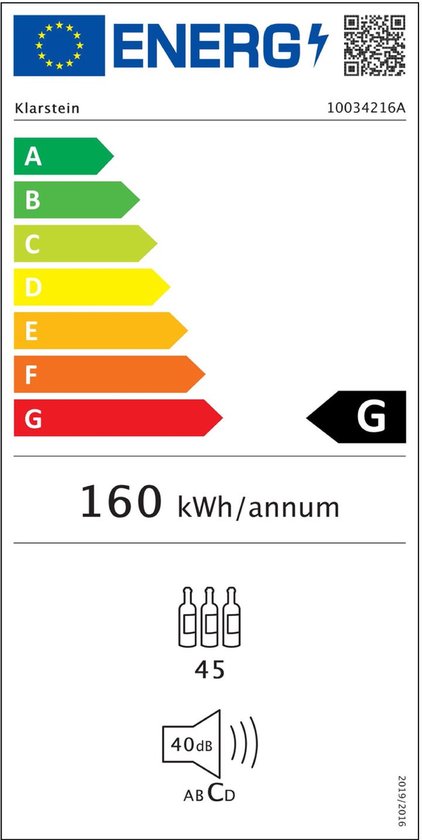 Vinamour 45 Duo wijnkoelkast 2 zones 118 ltr / 45 fl 5-18 °C