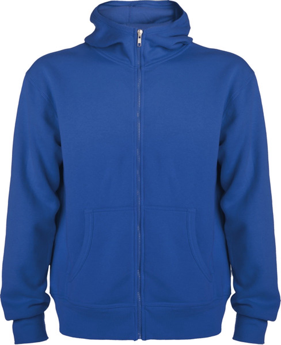 Kobalt sweatshirt met rits en capuchon model Montblanc merk Roly Blauw
