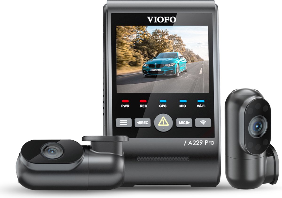 VIOFO A229 Pro - 3-kanaals 4K dashcam met GPS thumbnail 4