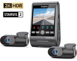 VIOFO A229 Plus 3CH - Triple 2K Dashcam - Smart voice control - 2023