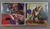 Cartes de Noël Art Revisited Marius van Dokkum - Rêve de Noël et anges de Noël 2 x 5 pack