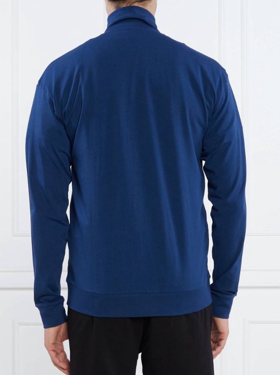 HUGO Laze Zip Jacket Homewear_Jacket, Black1, L voor heren, Kleur: zwart., L