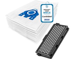 DEGG® - Onderhoudspakket - Geschikt voor Miele GN + Hepa Airclean Filter - 10x Stofzuigerzakken - 1 Hepa Airclean 50 (vervangt SF-HA 50) - Combideal