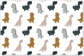 Dino placemat jongens 60x40 cm - Grote placemats kunststof - Kinder werkmat bureau - Knutselmat kind - Tekenmat anti slip dinosaurus - Knutsel kleurmat groot - Knutselspullen kinderen - Onderlegger voor knutselen en DIY - Hobby mat