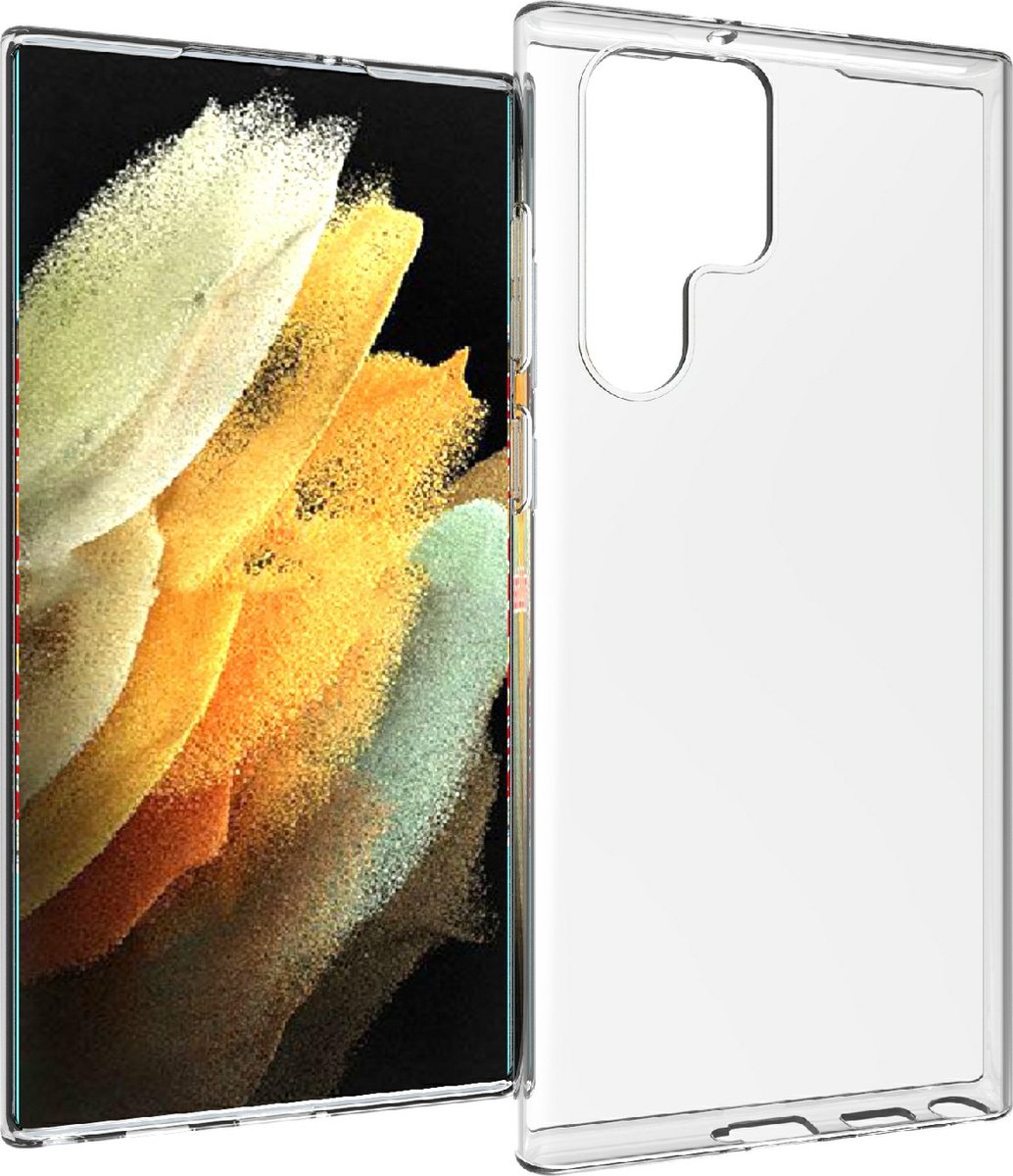 Fonu Transparant siliconen Geschikt Voor Samsung S22 Ultra hoesje