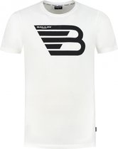 Ballin Amsterdam - Heren Slim fit T-shirts Crewneck SS - Off White - Maat S