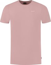 Ballin Amsterdam - Heren Slim fit T-shirts Crewneck SS - Old Pink - Maat XL
