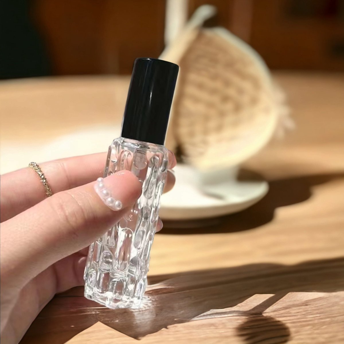 AliRose - Parfum Verstuiver - 10ml - Zwart - Kristal Glas - Inclusief Optrek Spuitje - Herbruikbaar