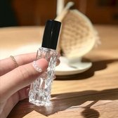 AliRose - Atomiseur de Parfum - 10 ml - Zwart - Glas Cristal - Comprend Spray de Retrait - Réutilisable