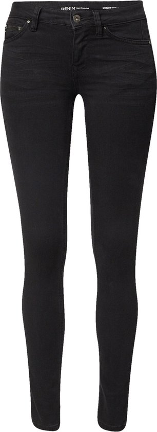 Een paar zwarte skinny jeans van Tom Tailor Denim.