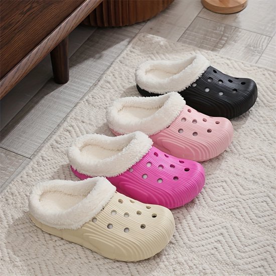 Mishansha Pantoffels voor dames, antislip, warm, traagschuim pluche pantoffels, voor in de winter, maat 36-43, rookgrijs., 39 EU